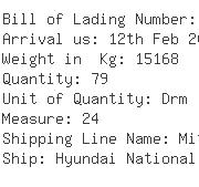 USA Importers of acetate - Mitsubishi Logistics America Corp