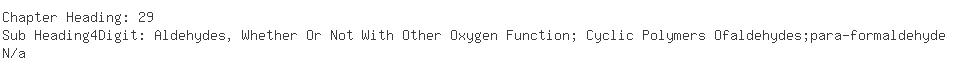 Indian Importers of aldehyde - Easternagencies