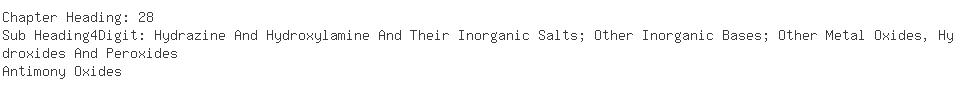 Indian Importers of antimony trioxide. - Indian Oxides  &  Chemicals Limited