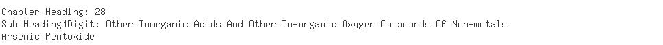 Indian Importers of arsenic trioxide - Vishal Decorators