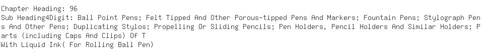 Indian Importers of ball pen - A. J. Trading