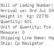 USA Importers of ball valves - Dhl Danzas Air  &  Ocean