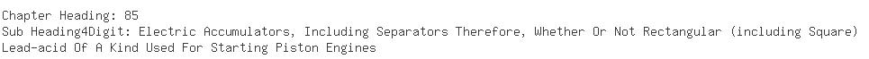 Indian Importers of battery - Associated Traders