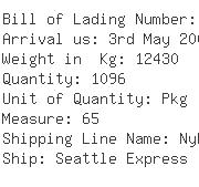 USA Importers of belt - Eurasia Freight Service Inc -nyc