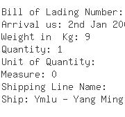USA Importers of beverage - Yang Ming America Corp