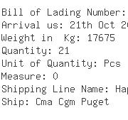 USA Importers of brake - Egl Ocean Line