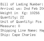 USA Importers of bush washer - Panalpina Inc -ocean Freight