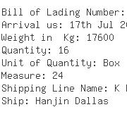 USA Importers of butadiene - Daewoo Inernational America Corp