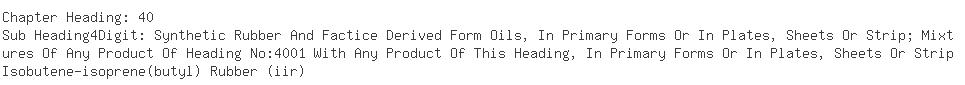 Indian Importers of butyl - Apollo Tyres Ltd