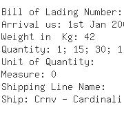 USA Importers of cable - Carnival Cruise Lines
