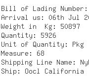 USA Importers of cans - Dole Packaged Foods Co