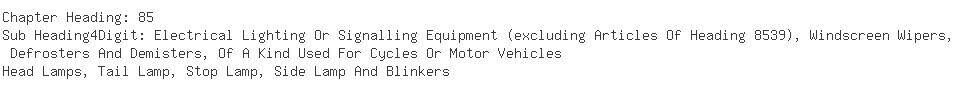 Indian Importers of car lamp - Modi Motor ( P) Ltd