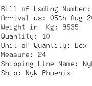 USA Importers of car part - Apex Maritime Co Lax Inc