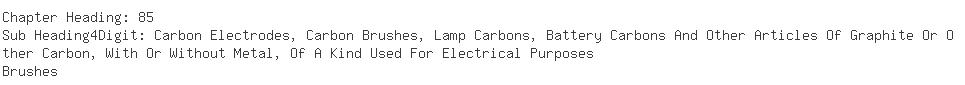 Indian Importers of carbon brush - Tata Motors Limited