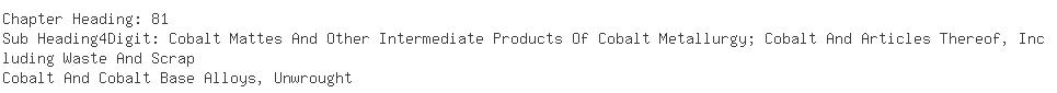 Indian Importers of cobalt - Intag