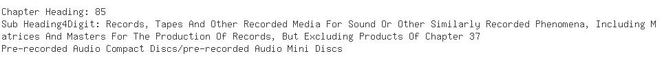 Indian Importers of compact disc - Sony Music Entertainment (india) Pvt. Lt