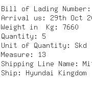 USA Importers of conveyor - Mitsui Co Canada Ltd As Agent