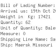 USA Importers of cotton fabric - Multilink Container Line Llc