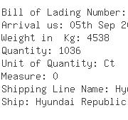 USA Importers of cotton knit garment - Expeditors Intl -sea
