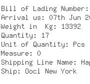 USA Importers of cotton textile - Hellmann Worldwide Logistics Inc