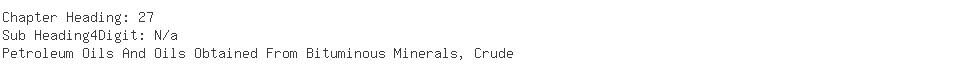 Indian Importers of crude oil - Hindustan Petroleum Corpn Lt