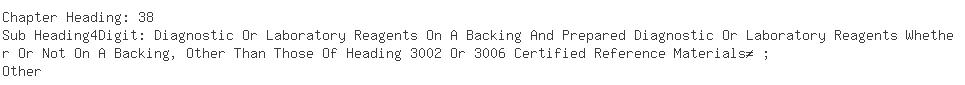 Indian Importers of diagnostic kits - M/s. Duke Thomsons International