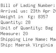 USA Importers of filament yarn - Lyman Container Line