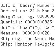 USA Importers of food powder - Pegasus Maritime Inc