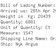 USA Importers of gasket rubber seal - Oec Freight New York Inc