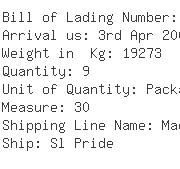 USA Importers of gear part - Kuehne Nagel Inc