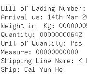 USA Importers of gear pump - Kuehne Nagel Inc