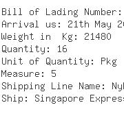 USA Importers of gelatin - Panalpina Inc -ocean Freight