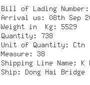 USA Importers of h connector - K Line Logistics Usa Inc