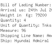 USA Importers of hazardous material - Stolt Tank Containers As Agent For