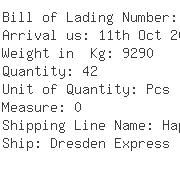 USA Importers of hose rubber - Panalpina Inc -ocean Freight