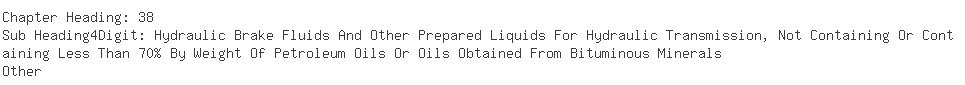 Indian Importers of hydraulic fluid - Solaris Chemicals Corporation