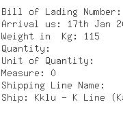 USA Importers of key pad - K Line C O Carolina Shipping