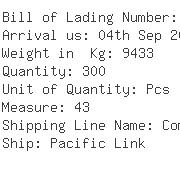 USA Importers of knit jersey - Panalpina Ocean Freight Division