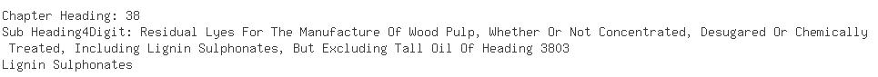 Indian Importers of lignosulphonate - Clariant (india) Limited