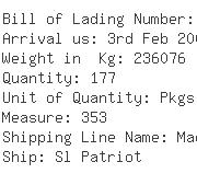 USA Importers of lumber - Oec Logistics Dalian Co Ltd