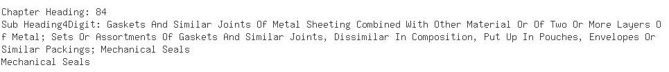 Indian Exporters of mechanical seal - Bimpex Trading Co