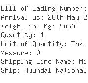 USA Importers of methyl amines - Invista Canada C/o Tmh Logistics In