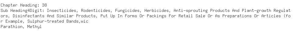 Indian Importers of methyl parathion - United Chemcials