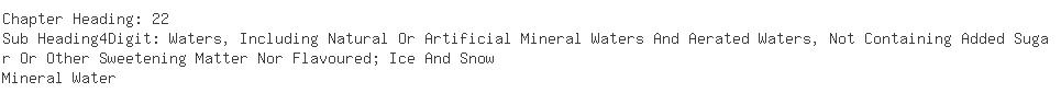 Indian Importers of mineral - Eih Ltd