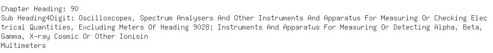 Indian Importers of multimeter - The Tinsley Group Ltd