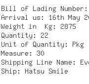 USA Importers of net card - Egl Ocean Line