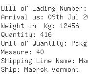 USA Importers of nylon yarn - Ups Scs 538 J North Regional Ro