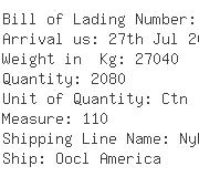 USA Importers of pasta - Sino Pacific Customs Brokerage Inc