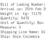 USA Importers of pin box - Dole Fresh Fruit Company