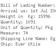 USA Importers of plastic card - Egl Ocean Line